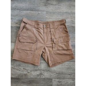 DULUTH TRADING Flex Fire Hose Mens Cargo Shorts Brown Size 42 *EUC*